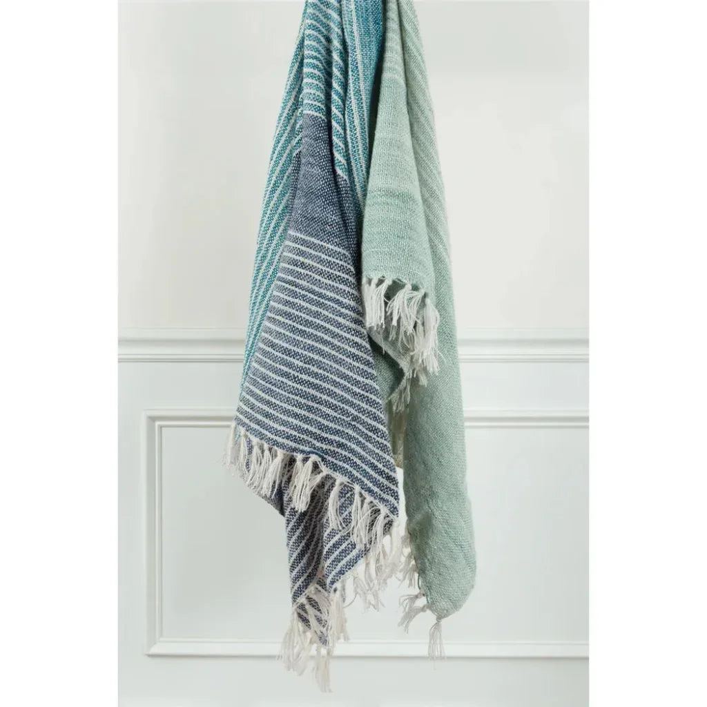 Cabana Soft Outdoor Throw Blanket Fringe