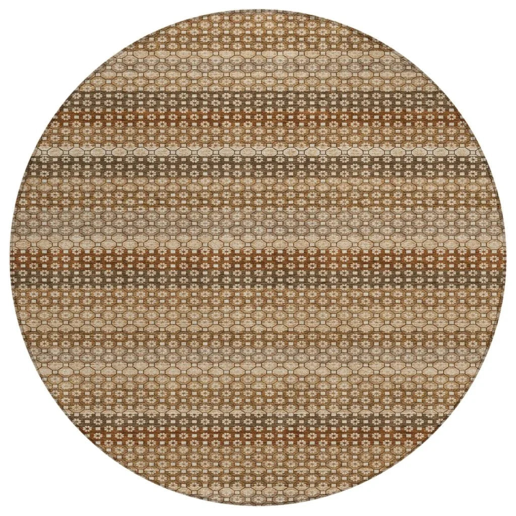 LOOMLAN Rugs Cadira Orange Washable Indoor-Outdoor Rug