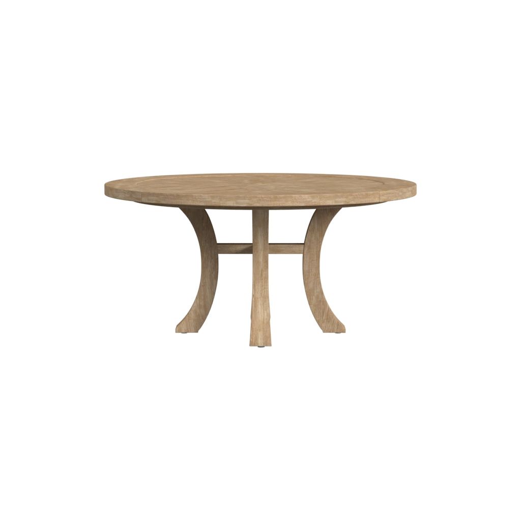 Cambrian Teak Round Outdoor Dining Table - LOOMLAN - Sunset West - Outdoor Dining Tables