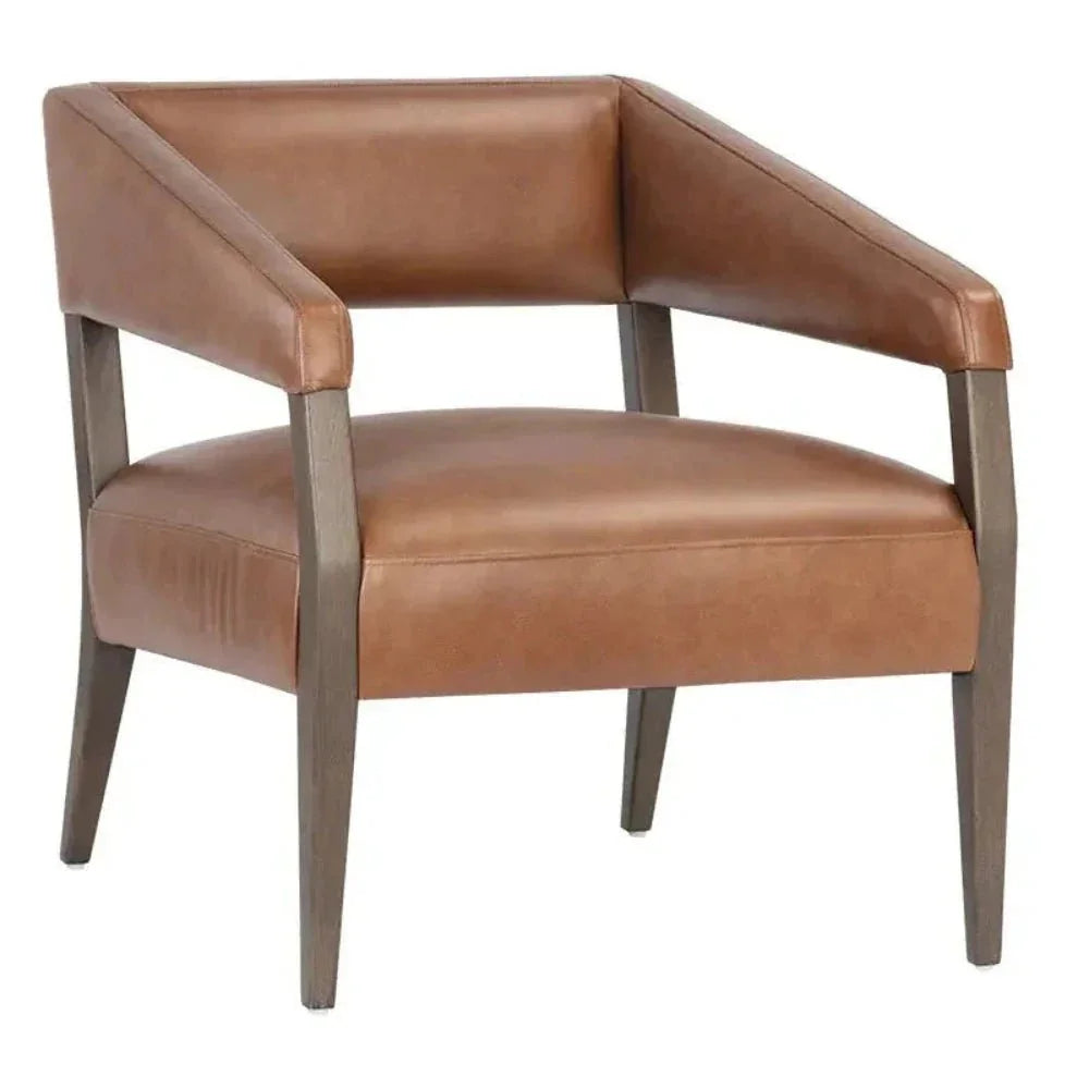 SUNPAN Carlyle Leather Lounge Chair
