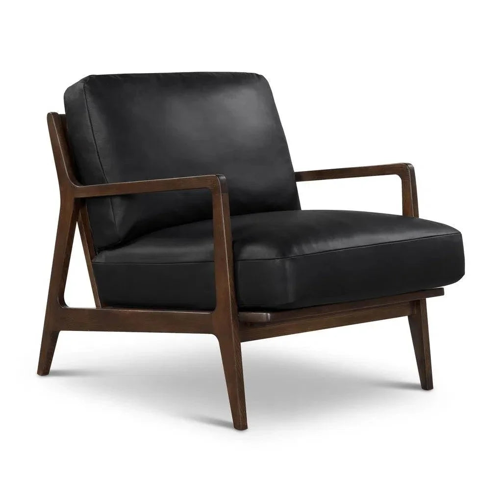 Urbia Carmelo Genuine Leather Accent Arm Chair