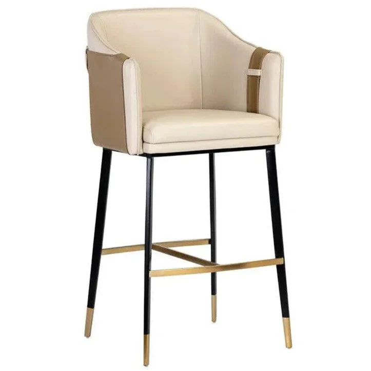 SUNPAN Carter Faux Leather Barstool