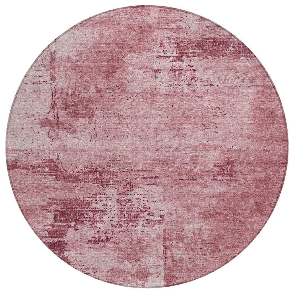 LOOMLAN Rugs Cassiva Pink Washable Indoor-Outdoor Rug