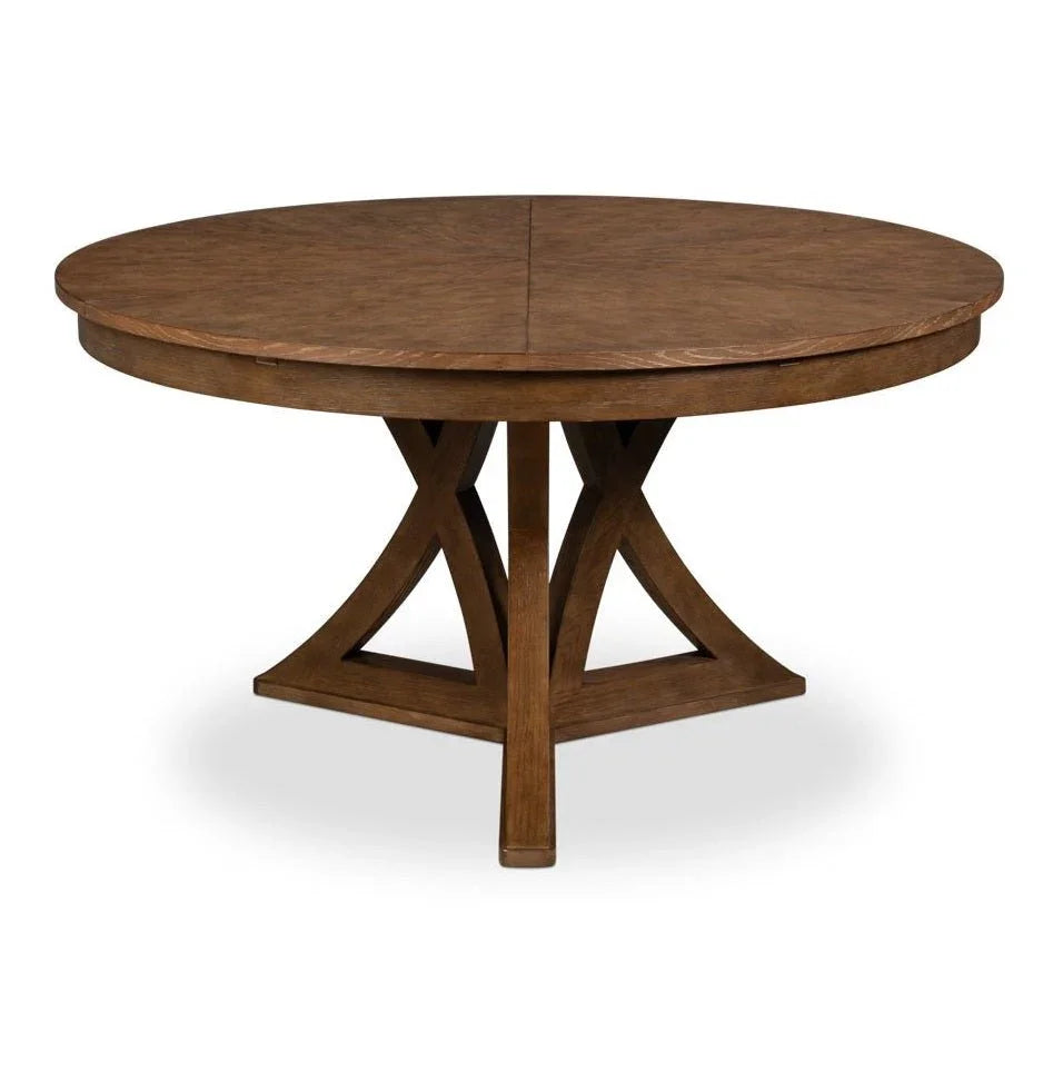 Casual Jupe Wooden Round Dining Table