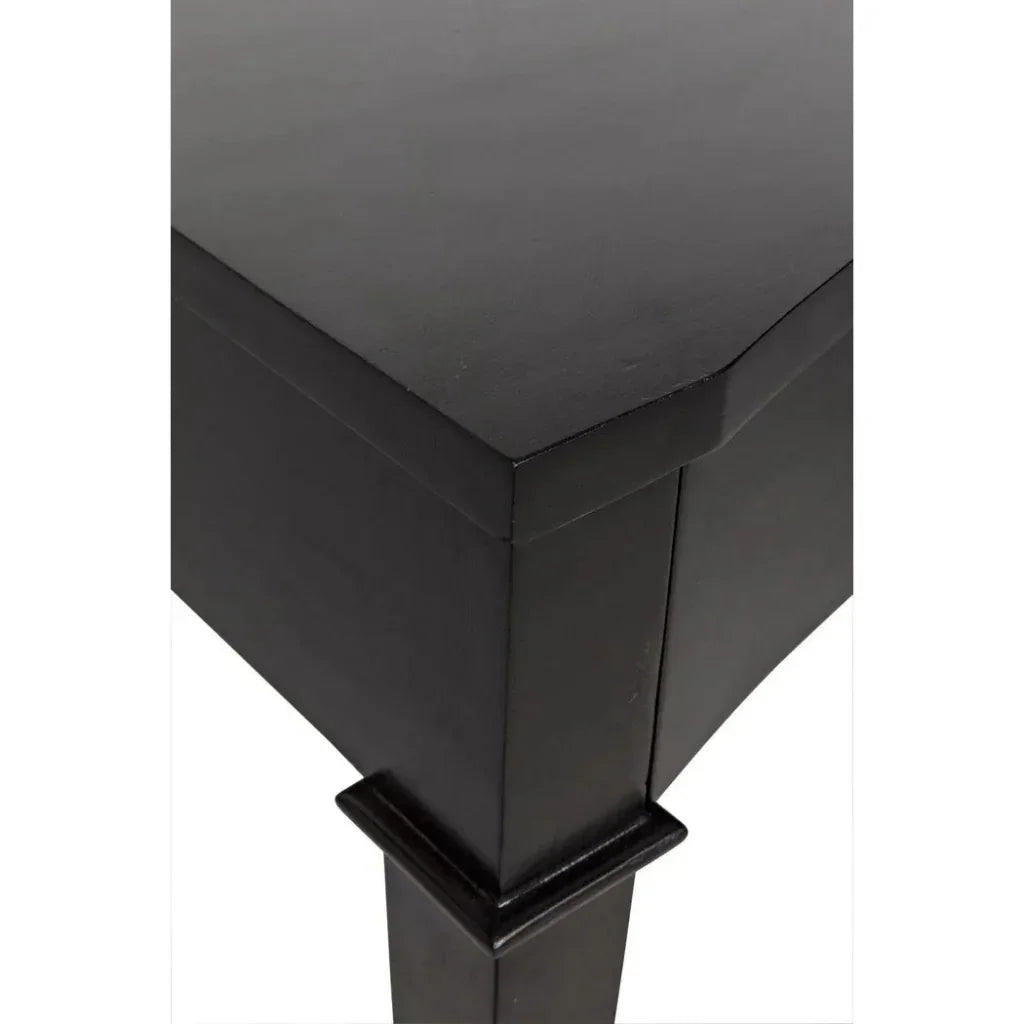 Noir Curba Curved Desk With Drawers