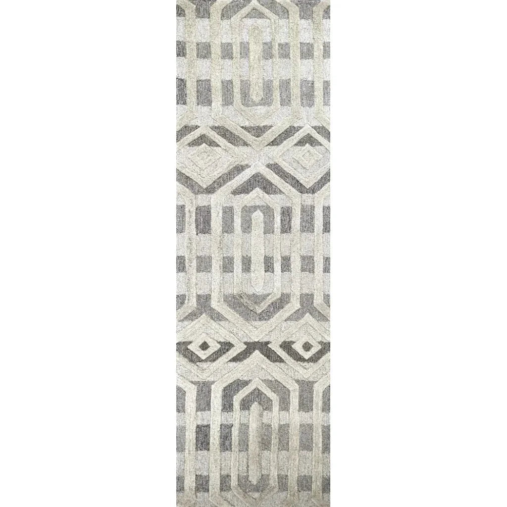 Clap Geometric Gray Large Area Rugs For Living Room - LOOMLAN - LOOMLAN - Area Rugs