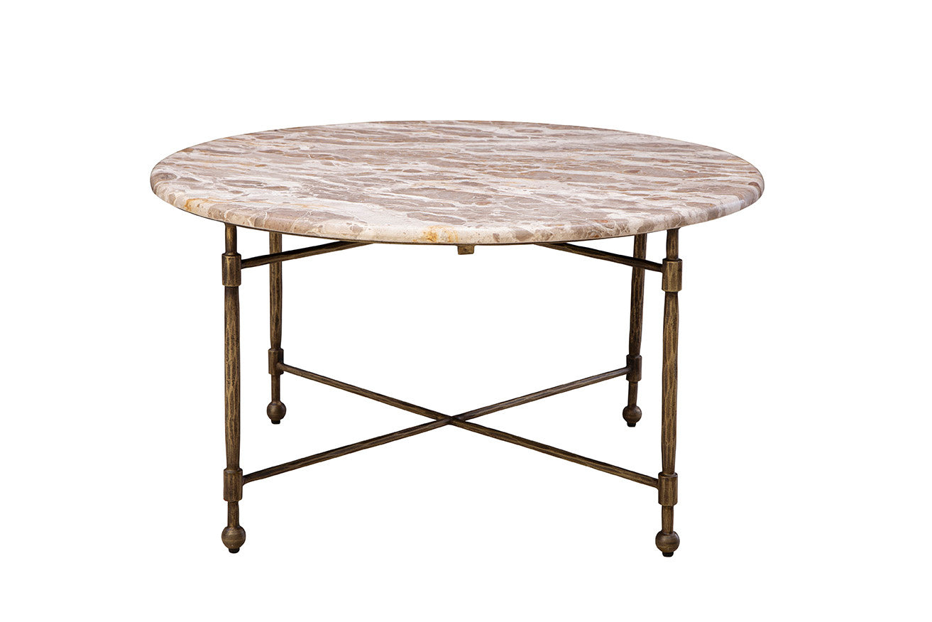 Colmar Marble Top Round Cocktail Table
