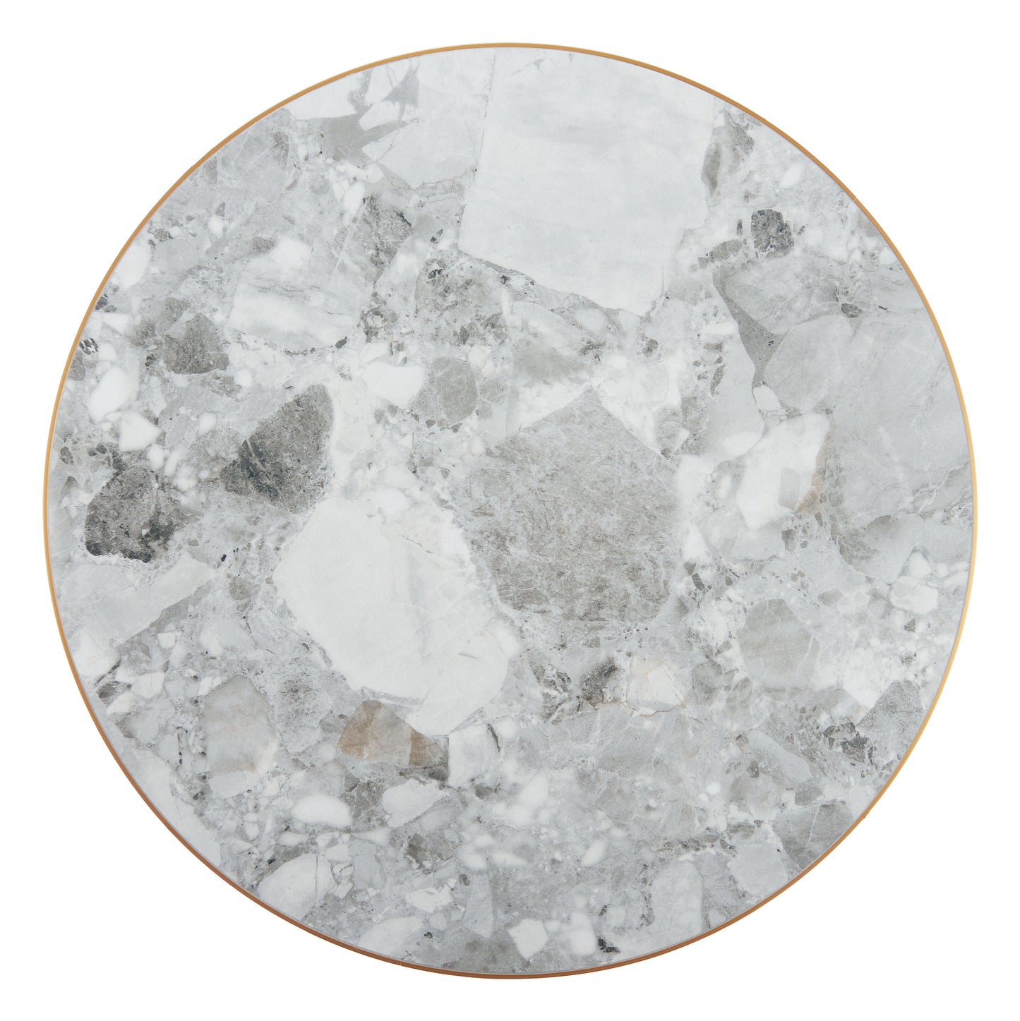 Gazebo Wood and Metal Round Dining Table