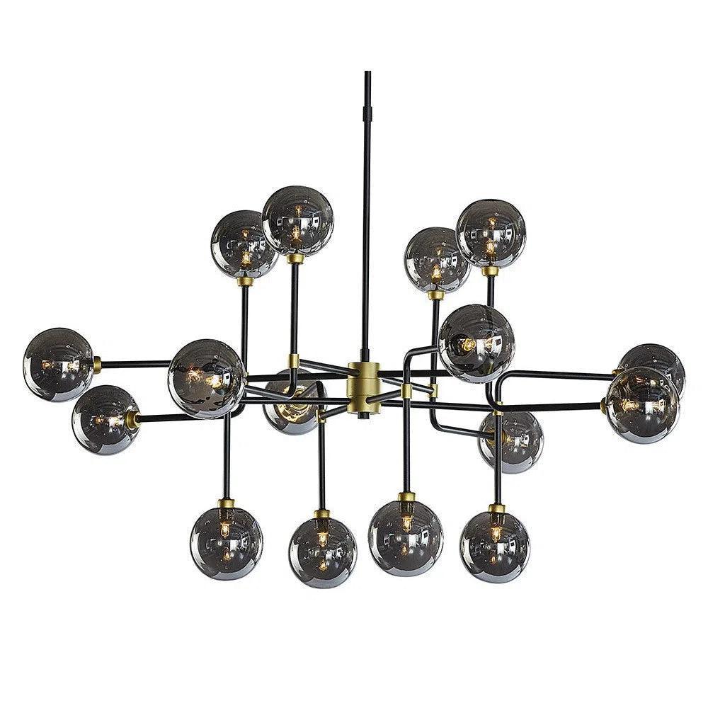 SUNPAN Deimos Iron Framed Glass Chandelier