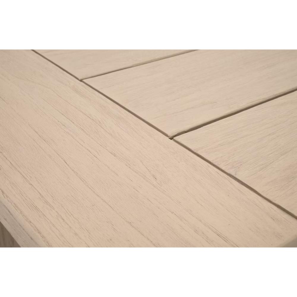Sur Wooden Backless Outdoor Dining Bench - view 11