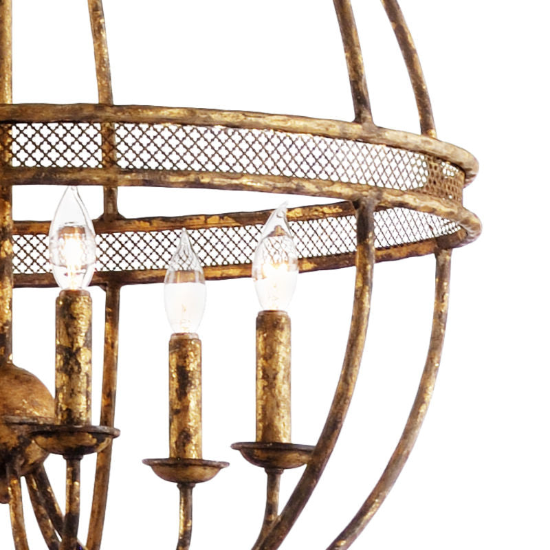 Tuscan Gold Italian Craftsmanship Chandelier