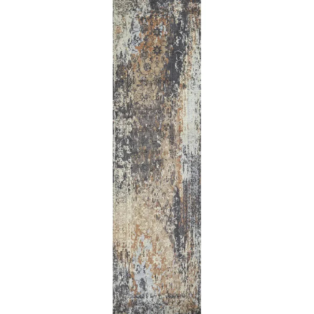 Dime Floral Rust Large Area Rugs For Living Room - LOOMLAN - LOOMLAN - Area Rugs