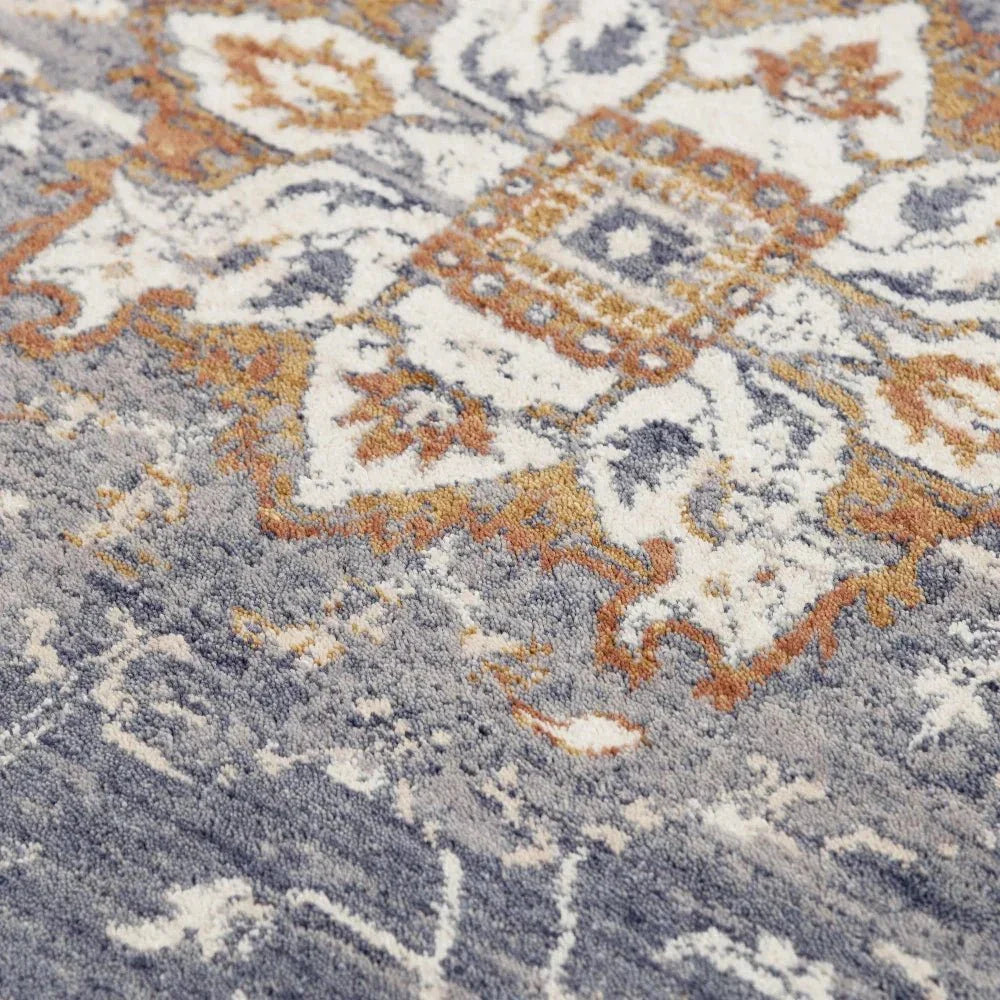 LOOMLAN Dewe Medallion Blue Large Area Rugs