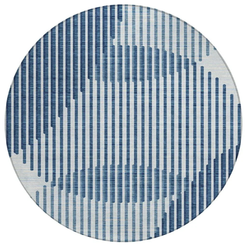 Elowen Blue Washable Indoor-Outdoor Rug