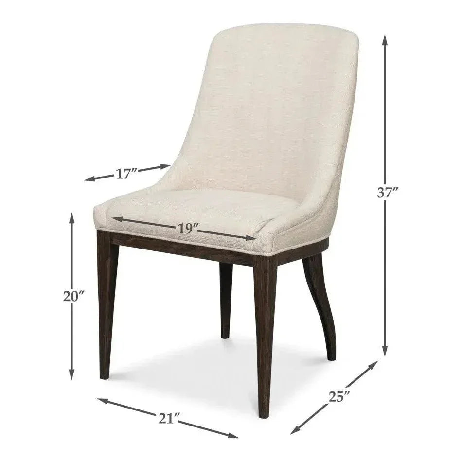 Emilio Grey Dining Chair - , Durable, Traditional 2PC - LOOMLAN - Sarreid - Dining Chairs