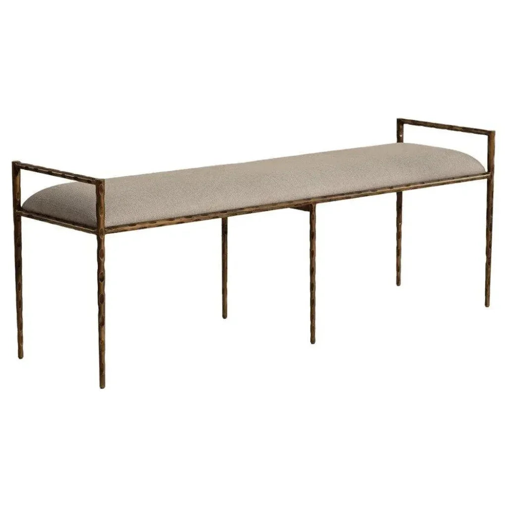 Esai Fabric Backless Bench