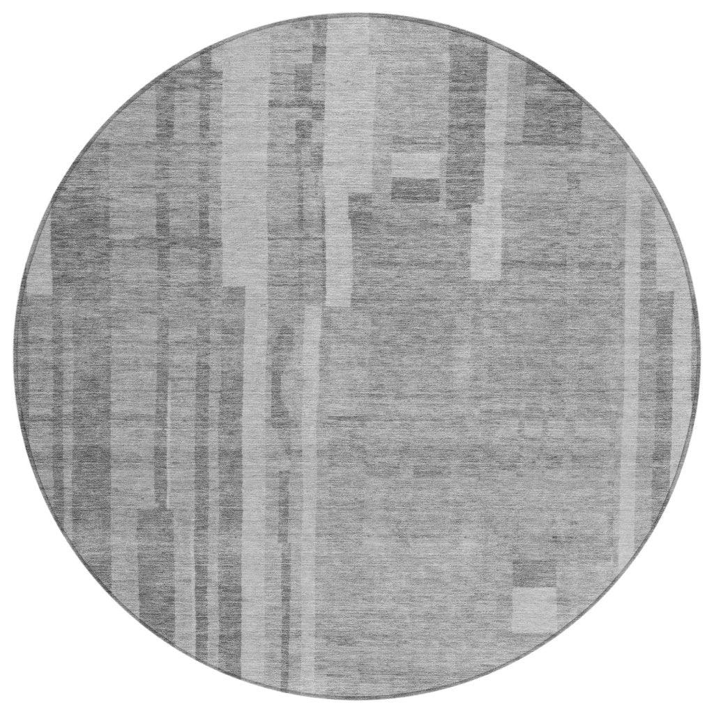 Esmara Gray Washable Indoor-Outdoor Rug