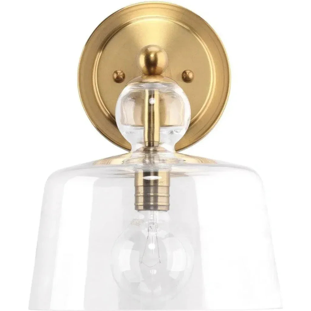 Hudson Clear Glass Wall Sconce -- view 3
