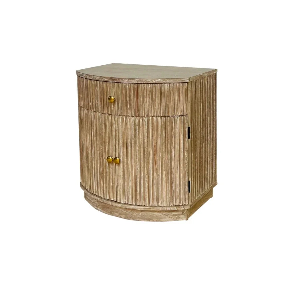 Elle One Drawer Wooden Side Table -- view 12