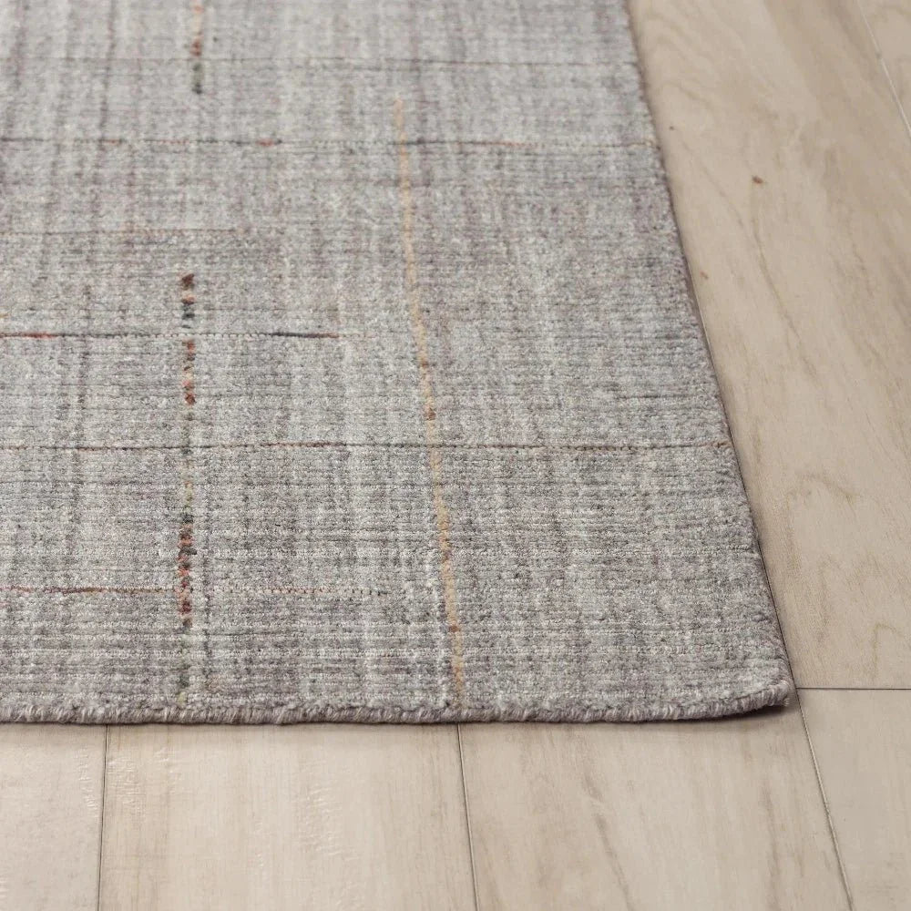 Azal Solid Gray Area Rugs For Living Room - LOOMLAN - LOOMLAN - Area Rugs