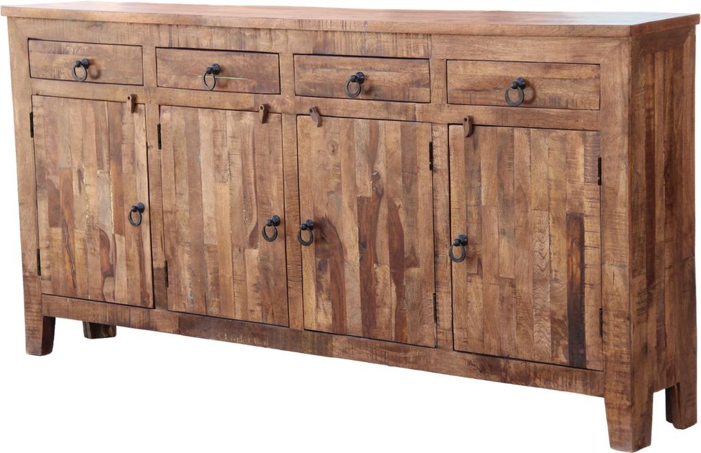 80 in Reclaimed Wood Sideboard with Drawers