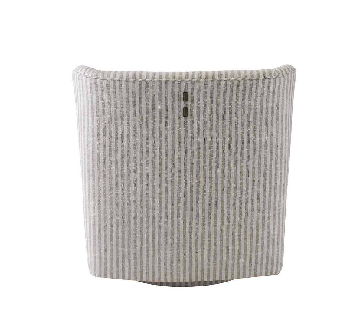 Grace Fabric Striped Sawivel Club Chair - view 7