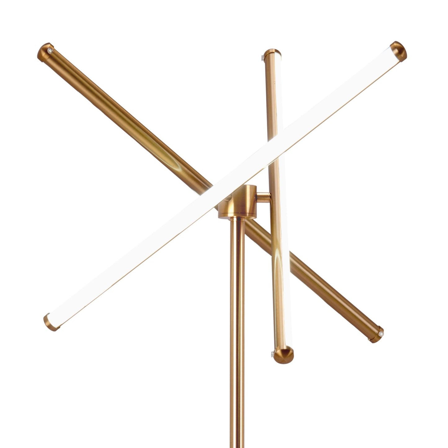 Garza Floor Lamp Brass - Sideboards and Things Accents_Brass, Brand_Zuo Modern, Color_Gold, Depth_20-30, Features_Adjustable, Finish_Polished, Height_60-70, Materials_Metal, Metal Type_Steel, Product Type_Floor Lamp, Width_20-30
