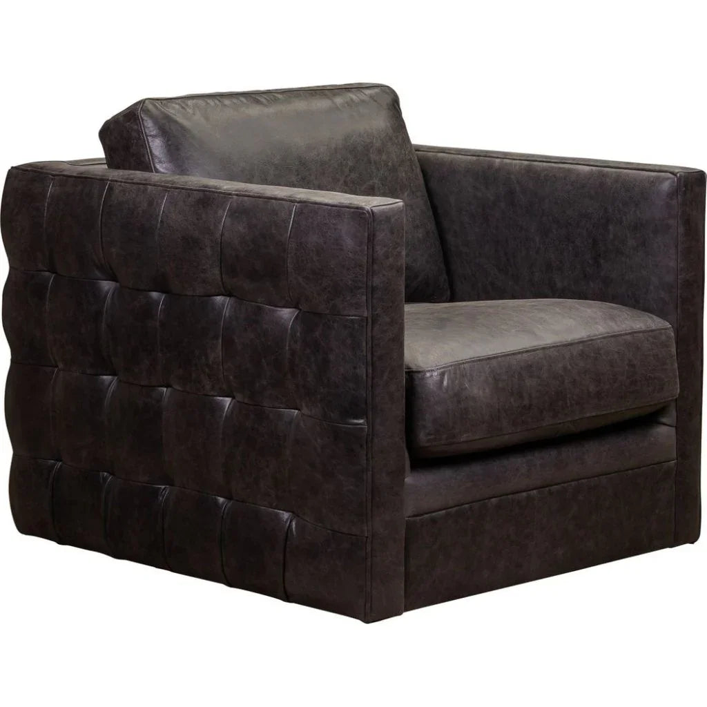 Georgia Leather Swivel Chair