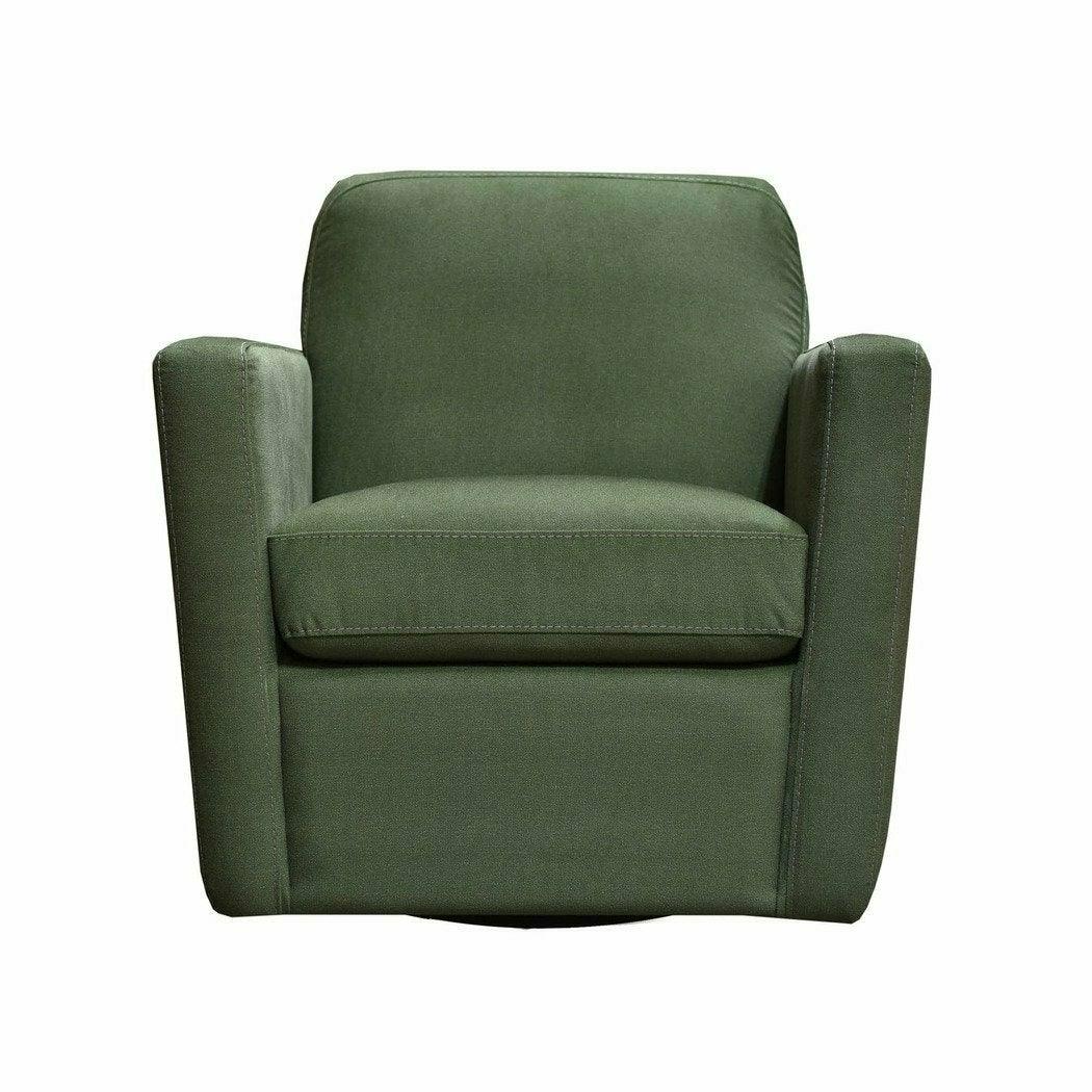 Green Linen Fabric Swivel Club Chair Forest Green - Sideboards and Things Brand_LH Imports, Color_Green, Features_Swivel, Product Type_Club Chair, Upholstery Type_Fabric Blend