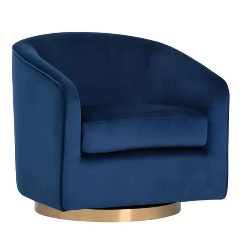 Hazel Fabric Swivel Lounge Chair