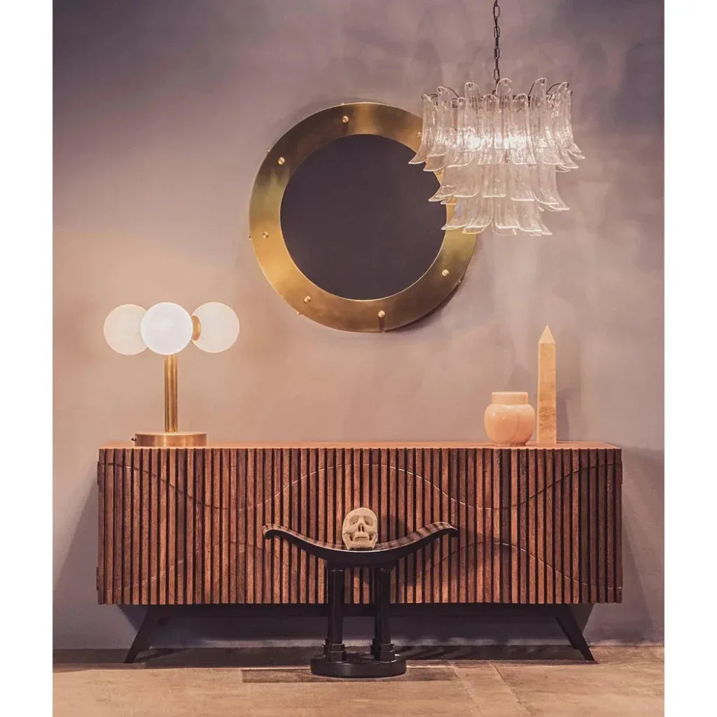 Noir Illusion Four Doors Wooden Sideboard