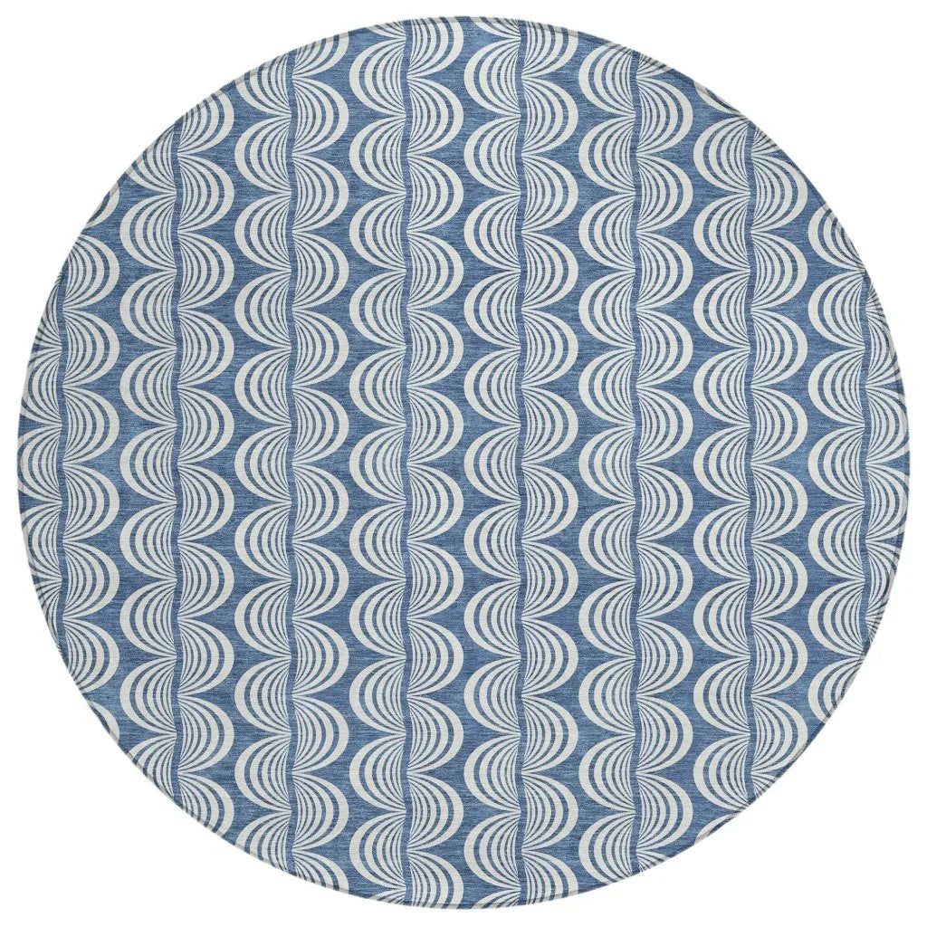 LOOMLAN Rugs Kairova Denim Washable Indoor-Outdoor Rug