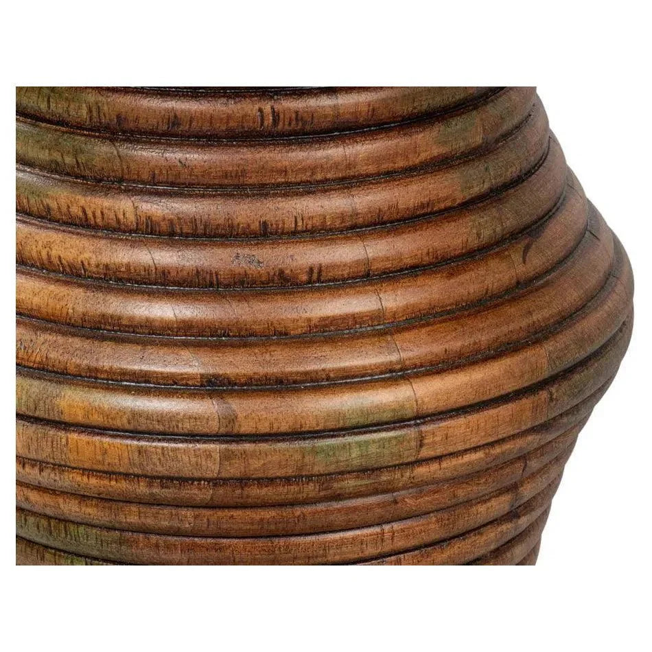 Sarreid Kayan Mango Wood Brown Round End Table