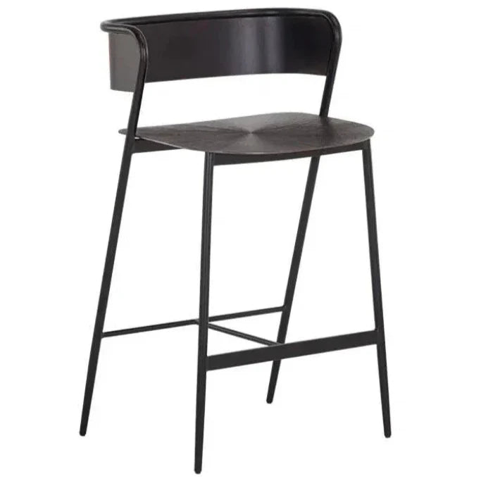 SUNPAN Keanu Powder Coated Iron Counter Stool