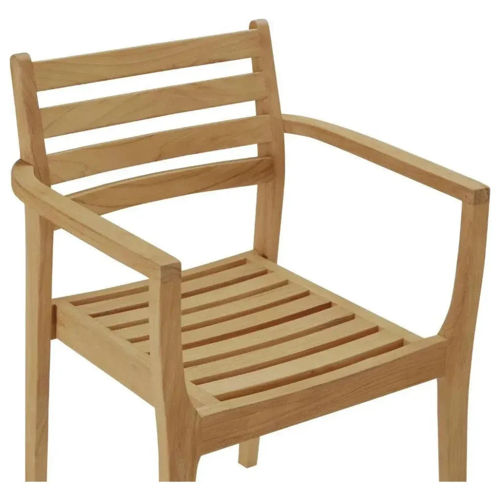 Kolding Stacking Armchair (Set of 4) - LOOMLAN - HiTeak - Outdoor Dining Chairs