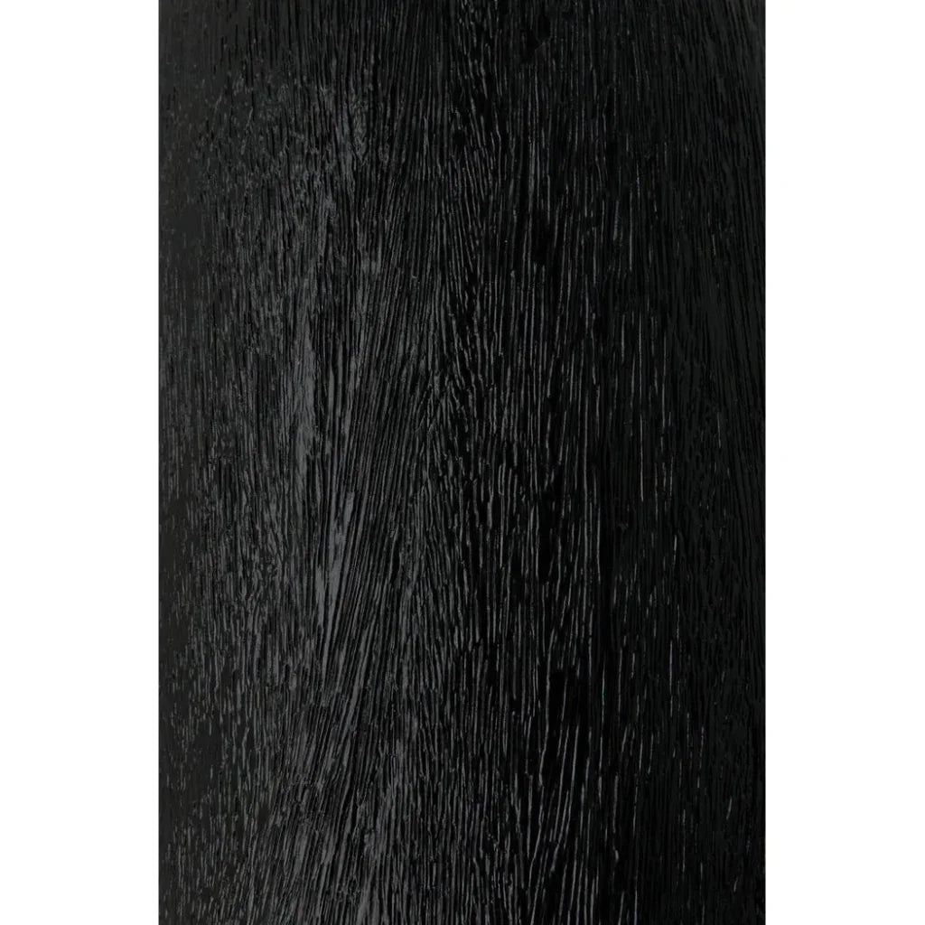 Noir Kudoro Black Marble Round Side Table