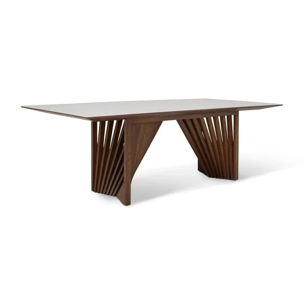 Urbia Laguna Glass Top Rectangular Dining Table