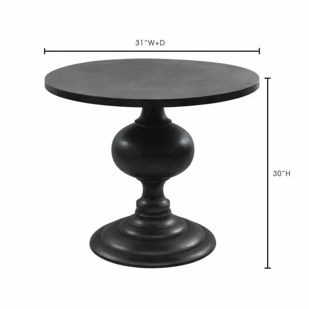 Moe's Home 35 Inch Dining Table Black Retro