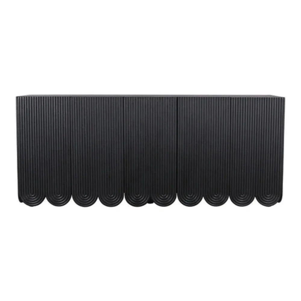 Artesia Adelia Black Sideboard Solid Wood