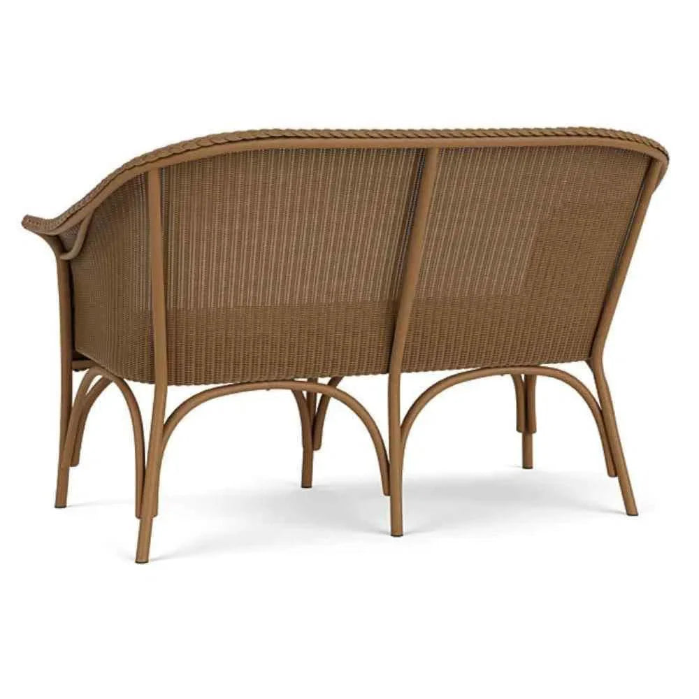 Lloyd Flanders All Seasons Settee Padded Seat Wicker Outdoor Furniture