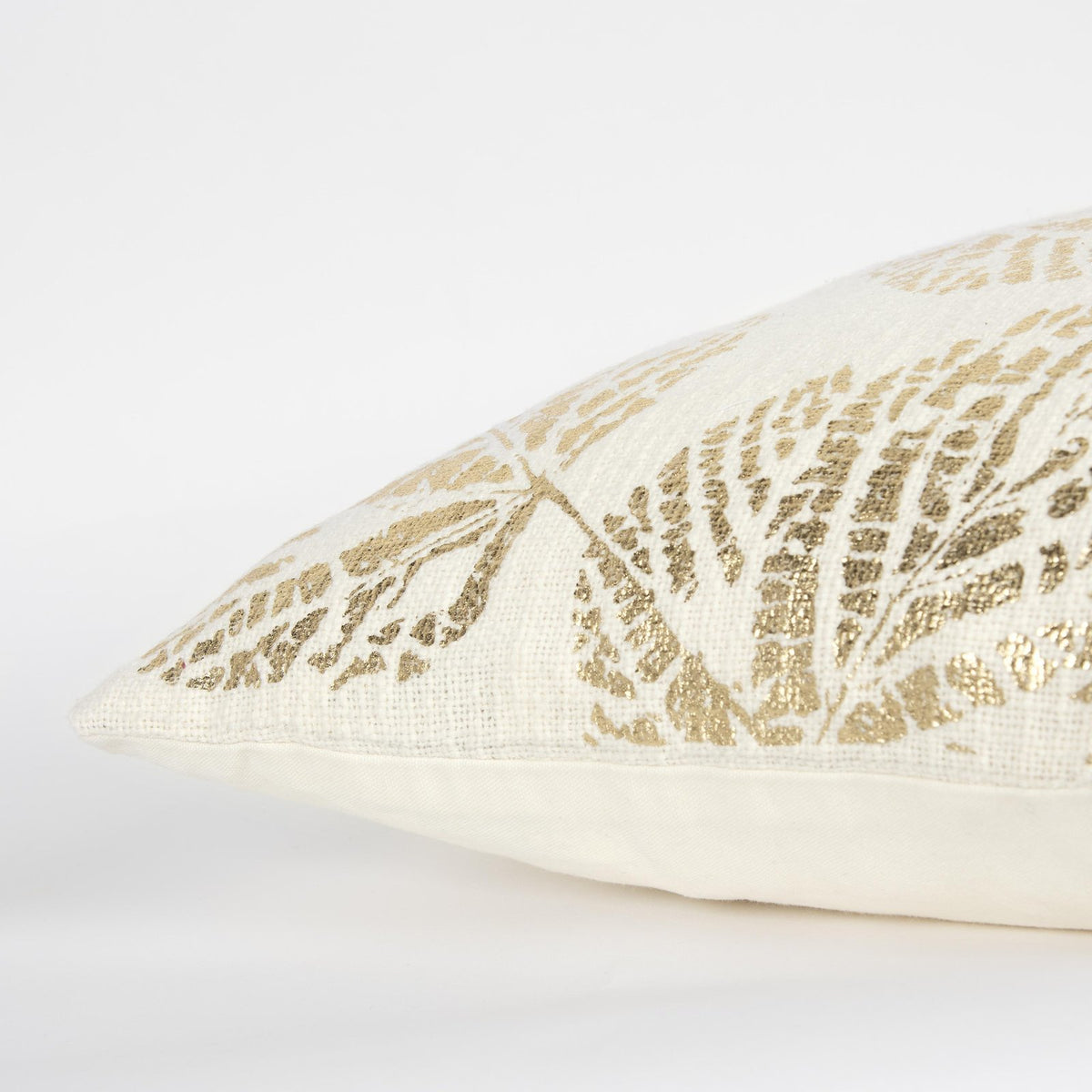 LOOMLAN Ally Gold Throw Pillow With Down Insert