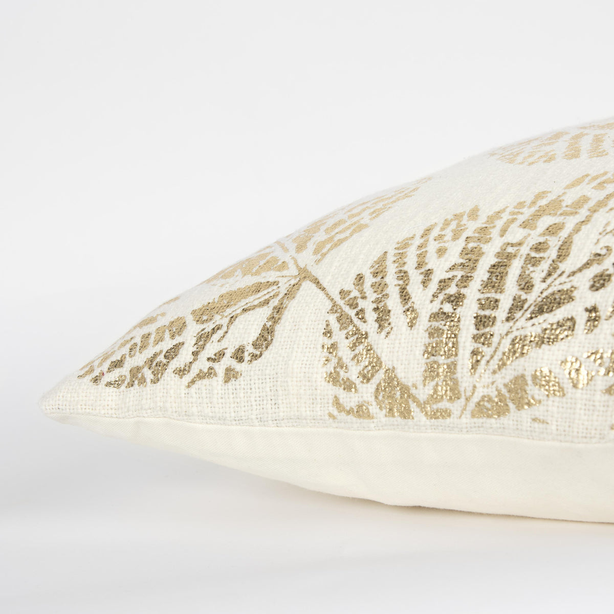 LOOMLAN Ally Gold Throw Pillow With Down Insert