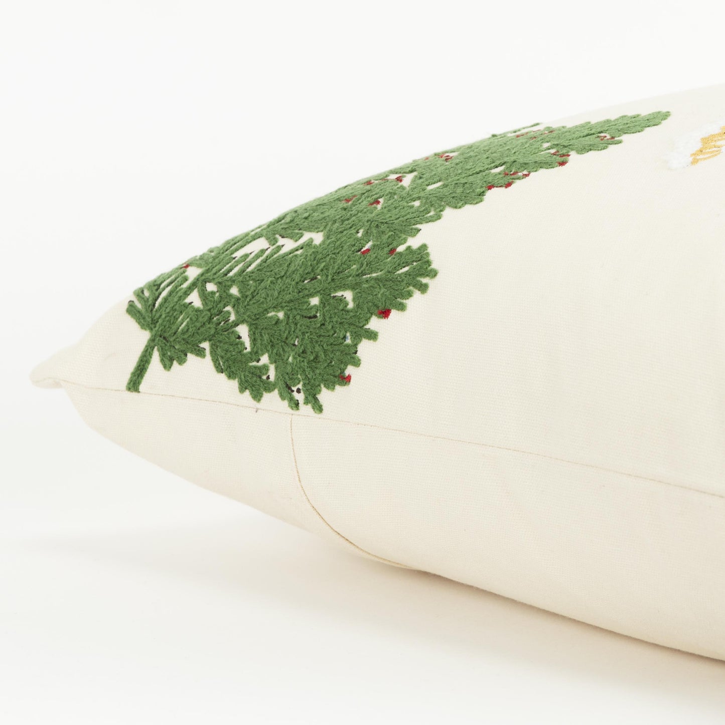 LOOMLAN Animal White Throw Pillow With Down Insert