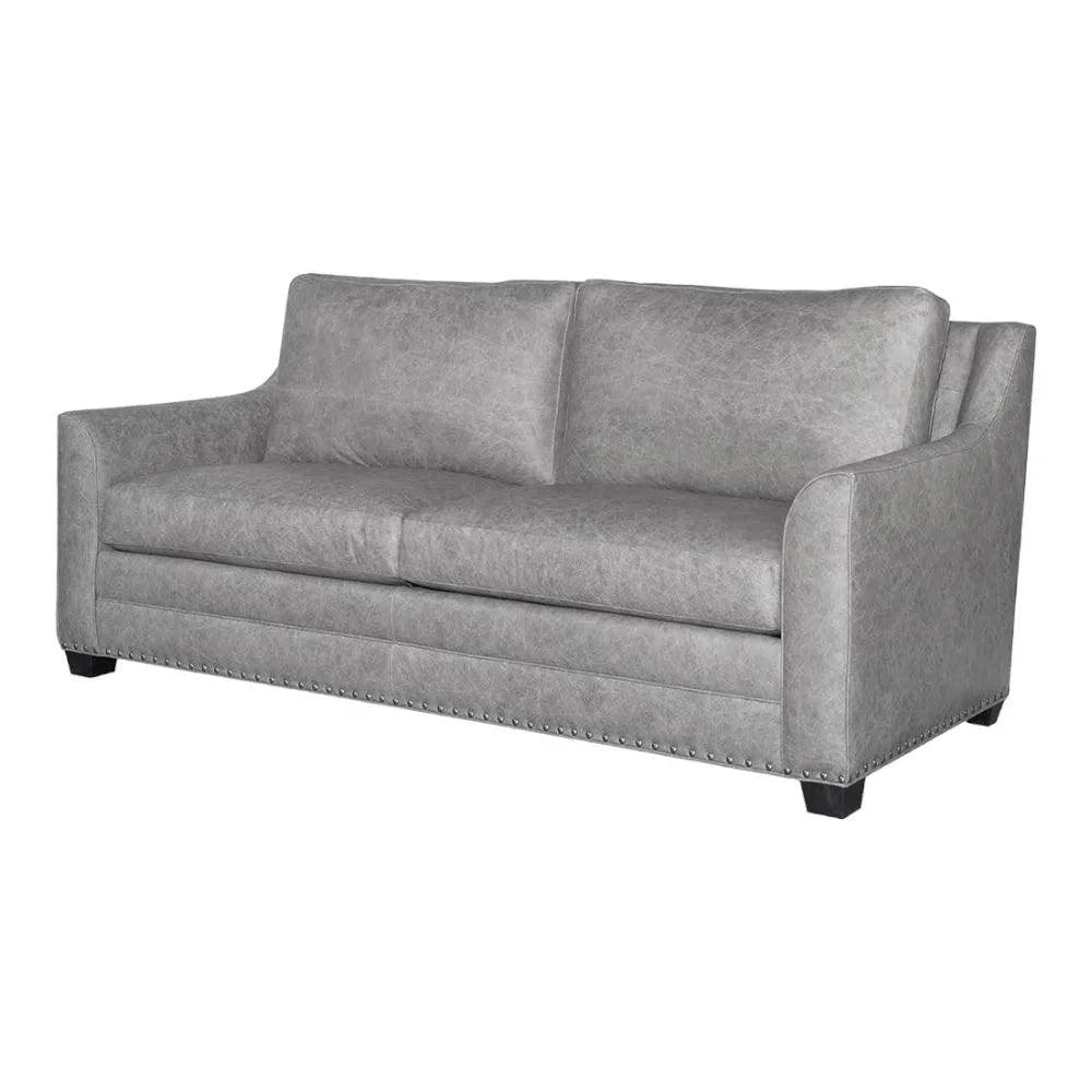 Uptown Sebastian Bald Eagle Luxe - Patriotic Custom Leather Sofa