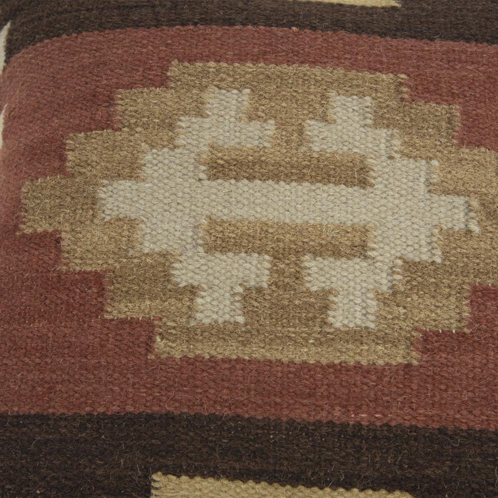 LOOMLAN Cabin Western Brown Throw Pillow Down Insert