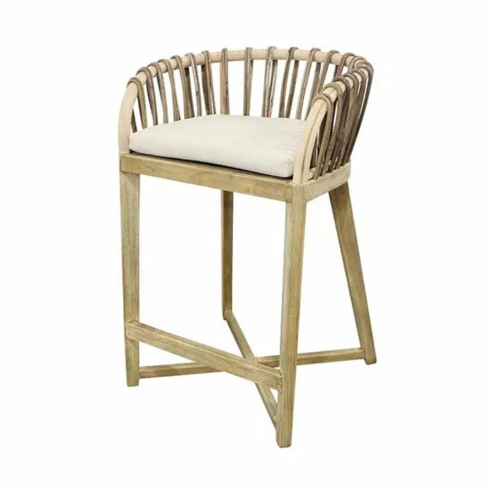 Binah Teak Counter Stool