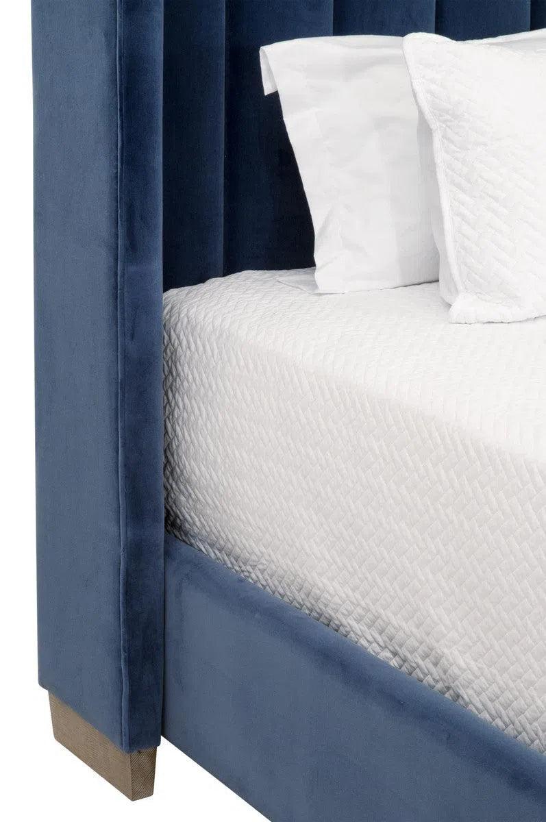 Chandler Blue Velvet Bed Frame
