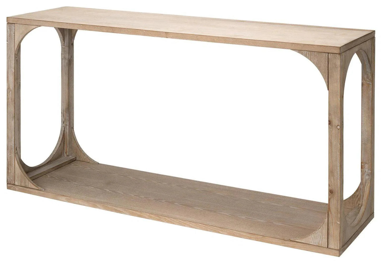 LOOMLAN Coastal Grey Fir Veneer Everett Openwork Console Table