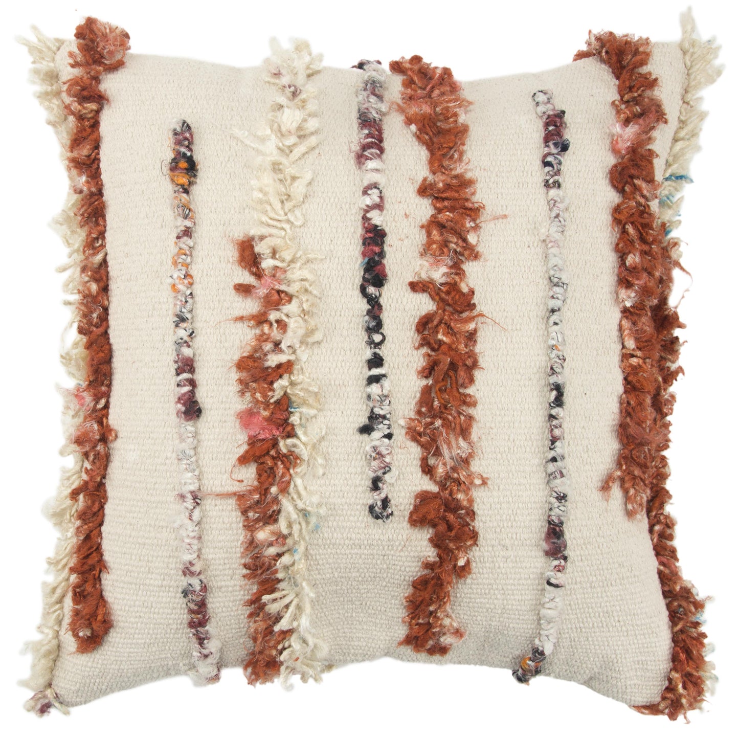 LOOMLAN Cola Textured Throw Pillow With Down Insert