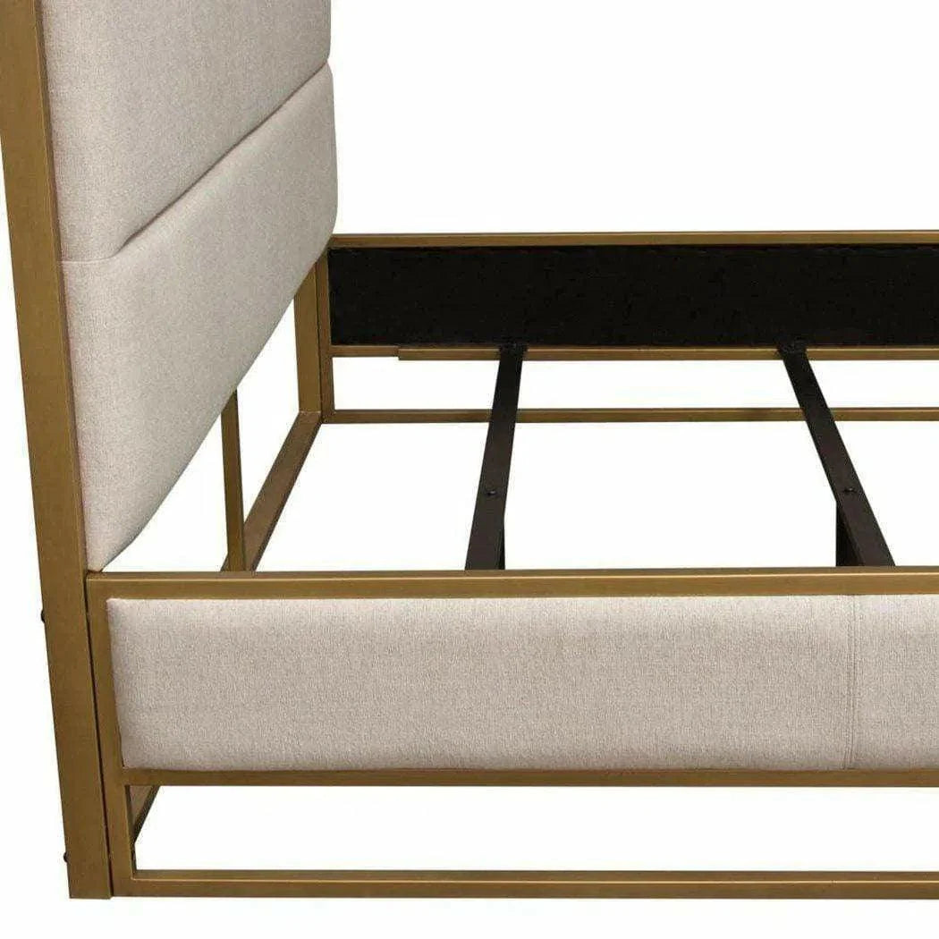 Diamond Sofa Empire Sand Leather Bed Frame